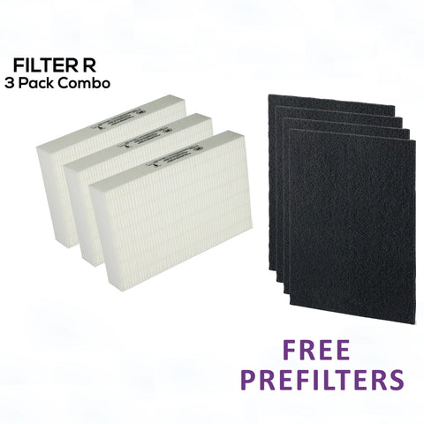 Promo:  buy 3 get FREE prefilters: Captains Compass HEPA FILTER R HRF-R3 FOR HPA 300  + 4 Free Carbon Activated Prefilters